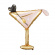 Folieballong Martini Glas Folieballong Martini Glas