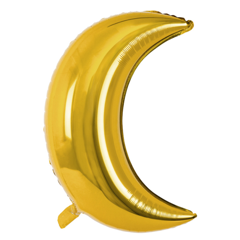 Folieballong Halvmåne Guld