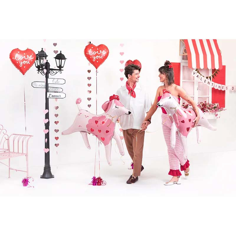 Folieballong Love you Röd