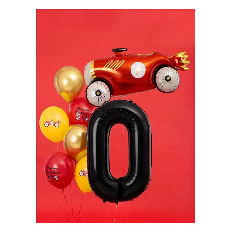 Sifferballong 0 Svart