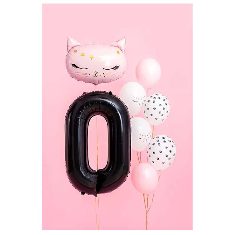 Sifferballong 0 Svart