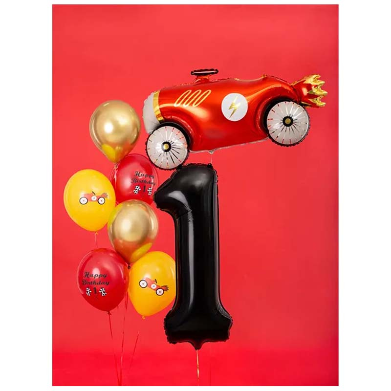 Sifferballong 1 Svart  