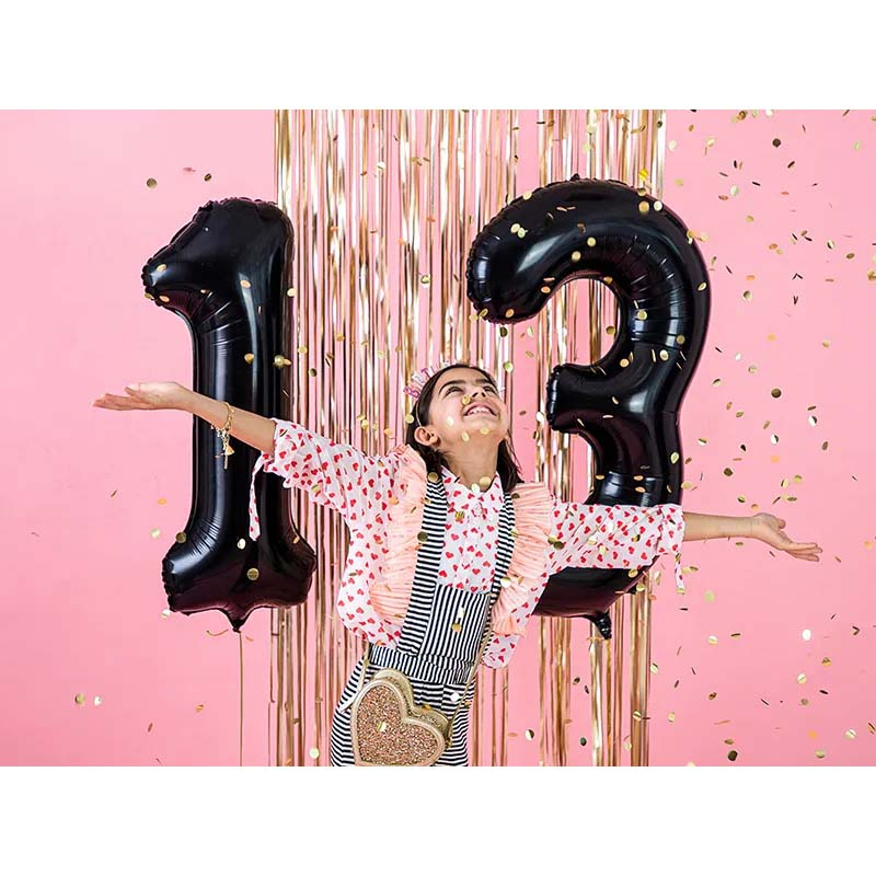 Sifferballong 1 Svart  