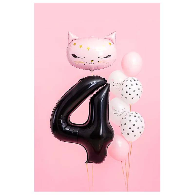 Sifferballong 4 Svart