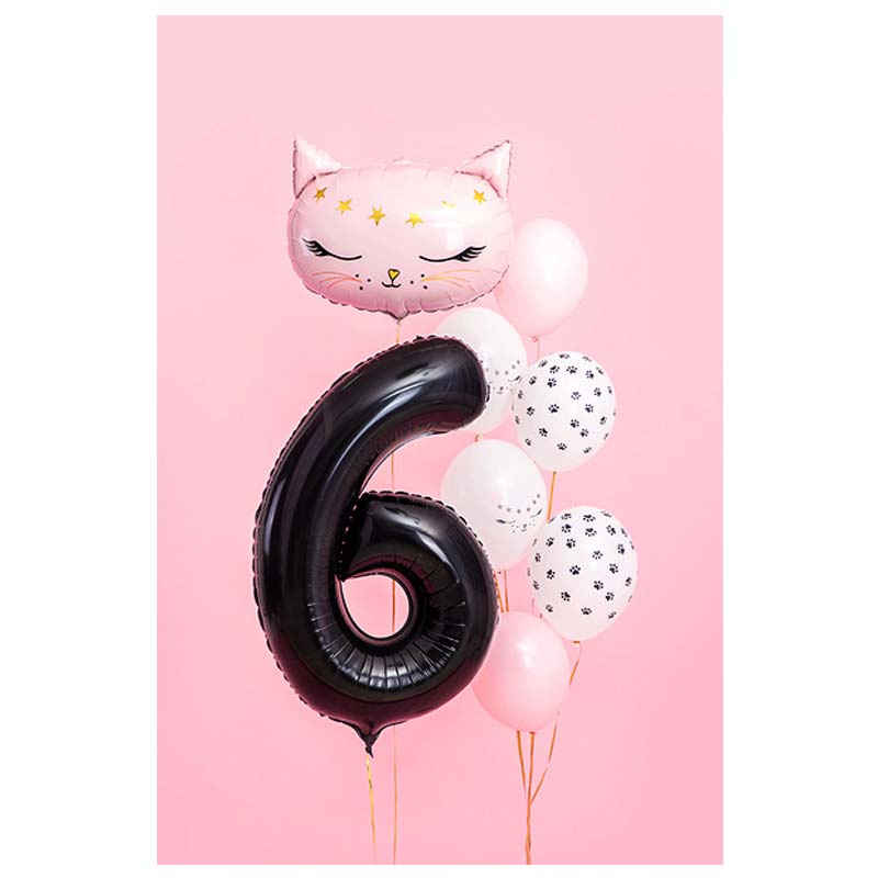 Sifferballong 6 Svart