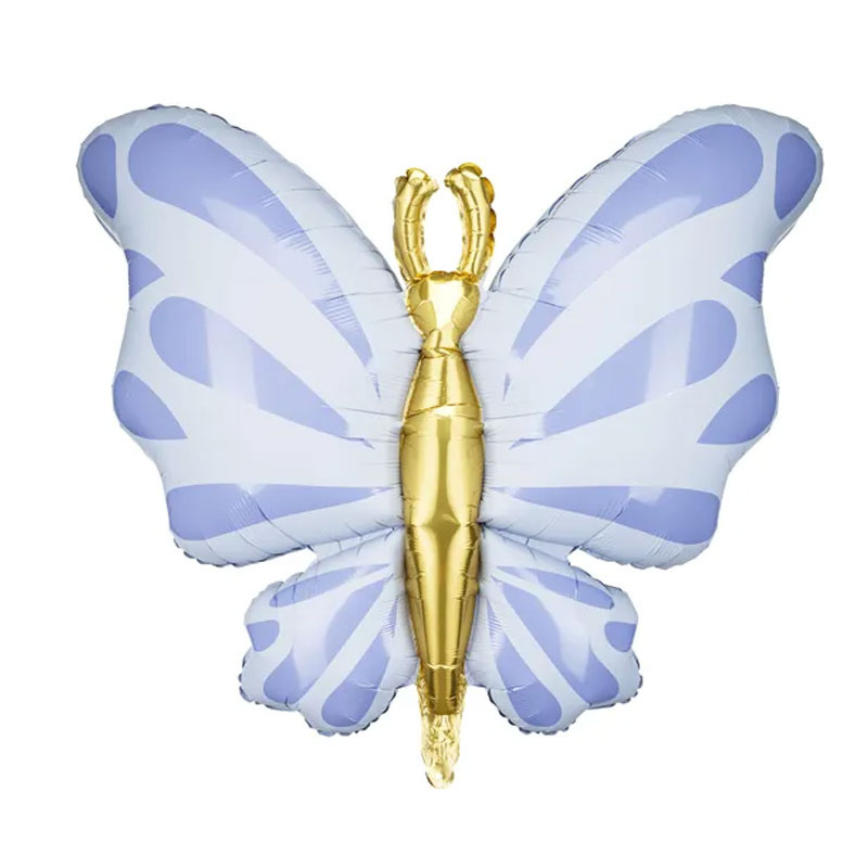 Folieballong Fjäril blå