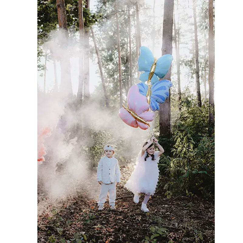 Folieballong Fjäril blå