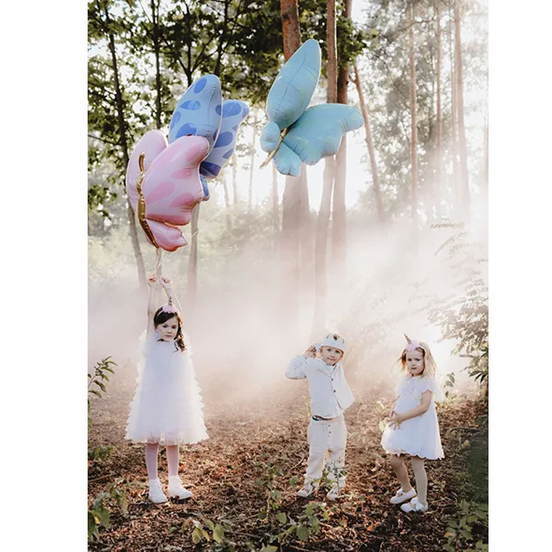 Folieballong Fjäril Rosa
