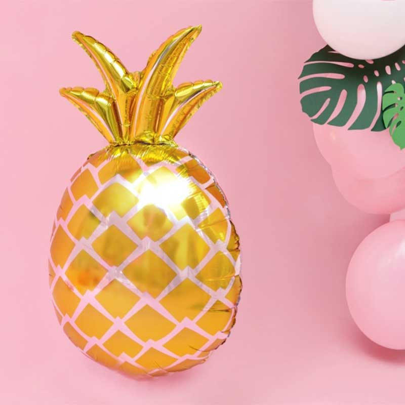Folieballong Ananas Guld