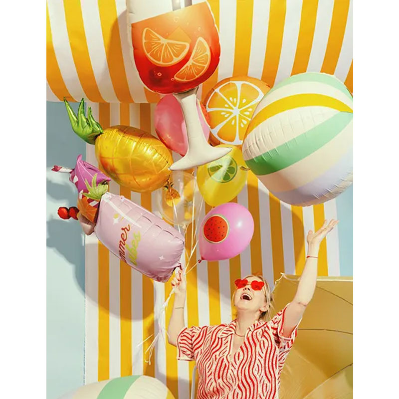 Folieballong Badboll Stripe