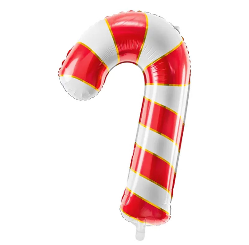 Folieballong Polkagris Röd