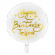 Folieballong Happy Birthday Vit & Guld