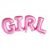Folieballong Girl Rosa Folieballong Girl Rosa