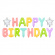 Ballongbokstver Happy Birthday Pastell