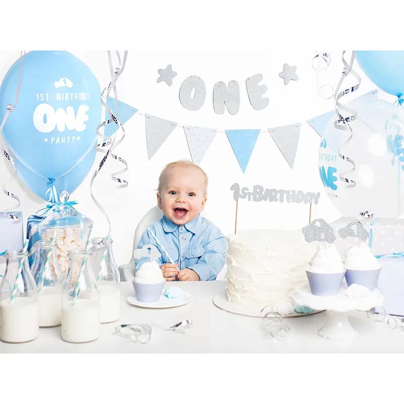 Vimpel 1st Birthday Blå