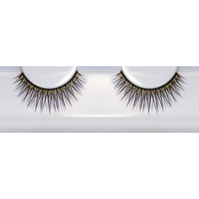 Lösögonfransar svarta guld/glitter 263