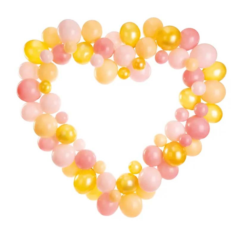Ballonggirlang Hjärta Guld