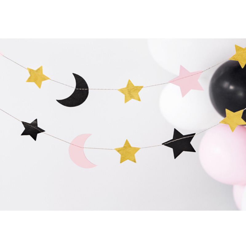 Girlang stjärna & halvmåne 