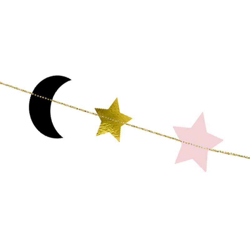 Girlang stjärna & halvmåne 