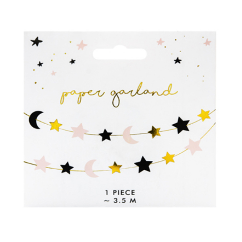 Girlang stjärna & halvmåne 