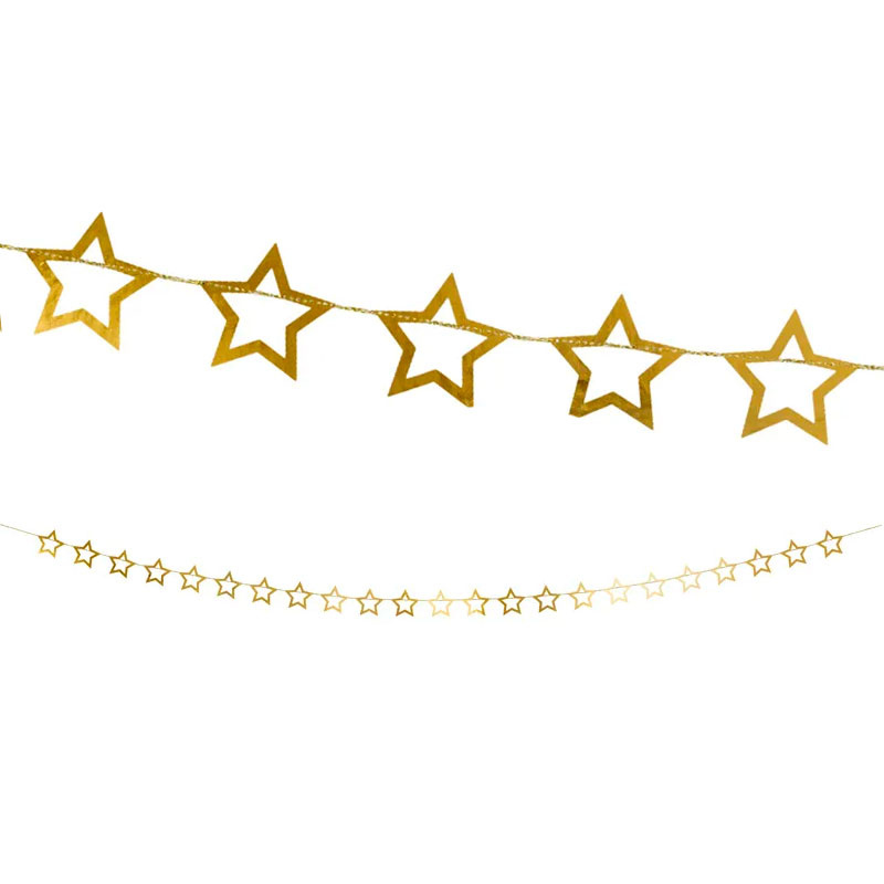 Girlang Guldstjärnor 3m