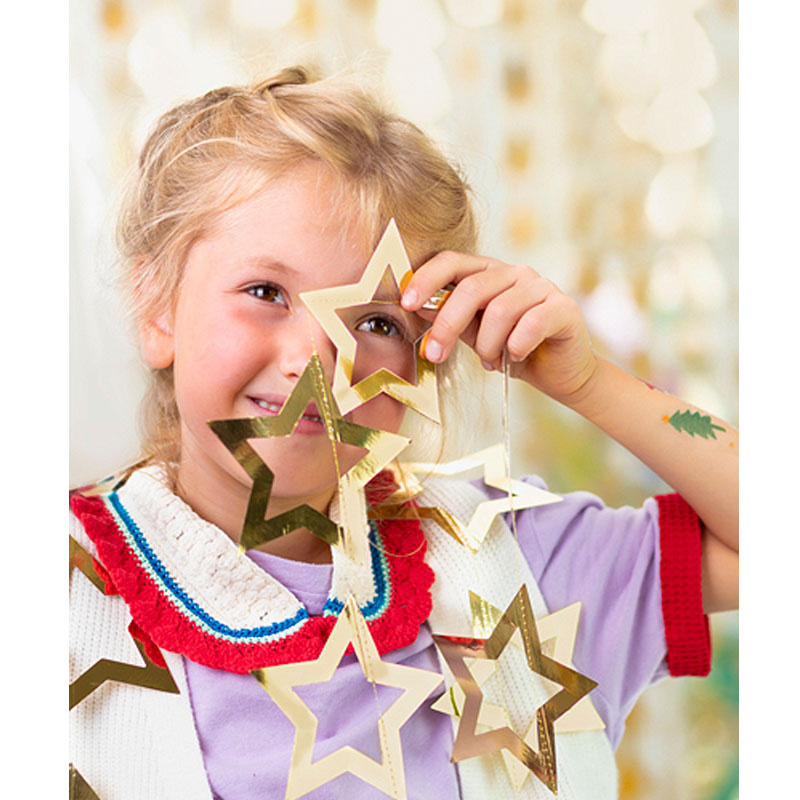 Girlang Guldstjärnor 3m