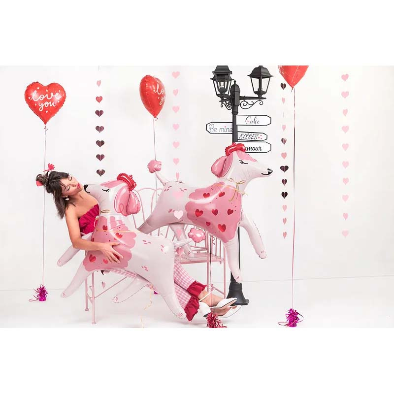 Girlang Hjärtan roséguld