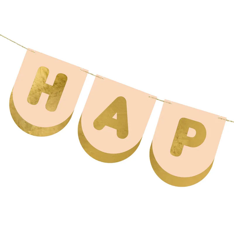 Girlang Happy Birthday Peach