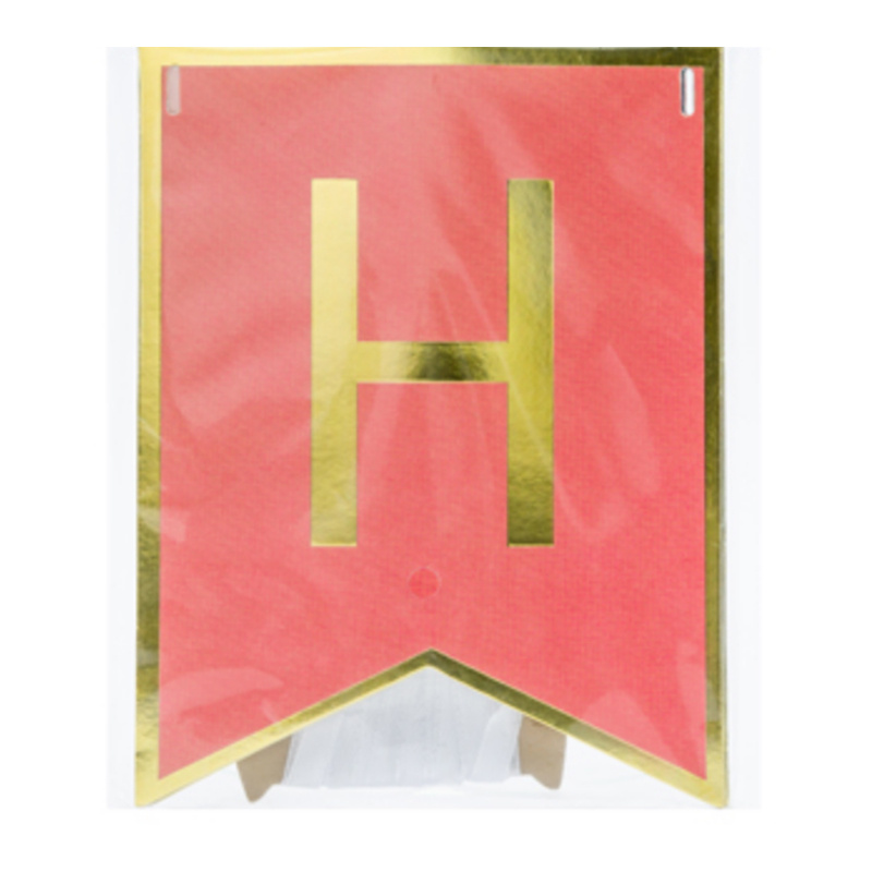 Girlang Happy Birthday Färgglad