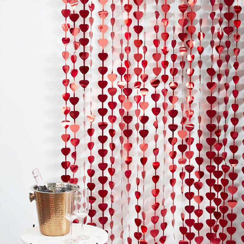 Backdrop Hjärtan röd