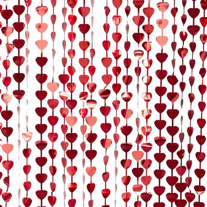 Backdrop Hjärtan röd
