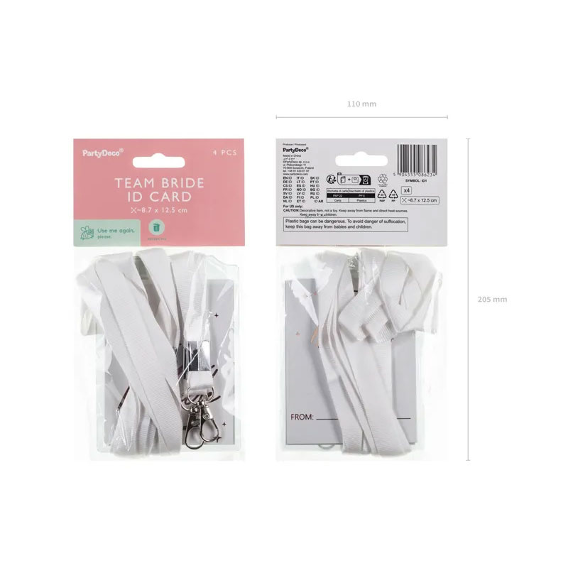 ID-bricka Möhippa 4-pack