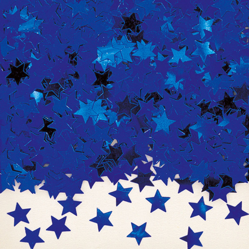 Konfetti Stjärnor Blå