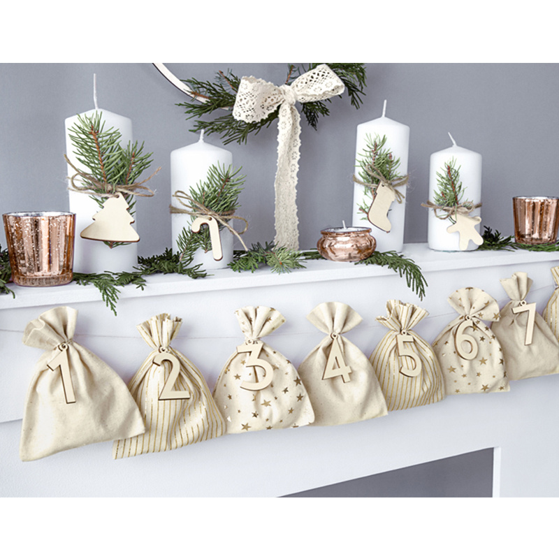 Adventskalender Tygpåsar