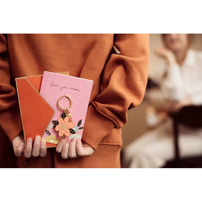Love you mom Kort med nyckelring