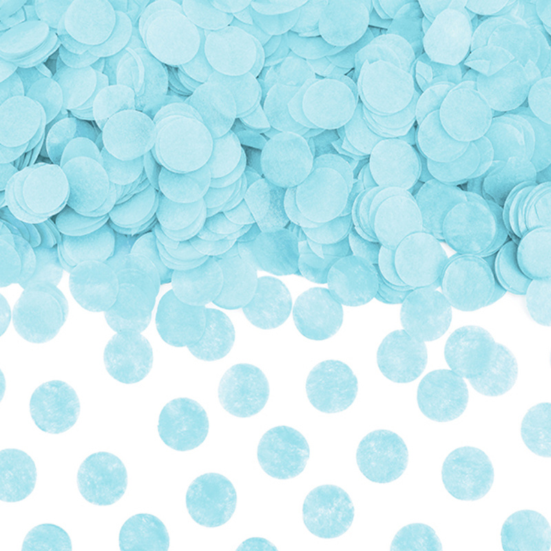 Konfetti Cirklar Ljusblå