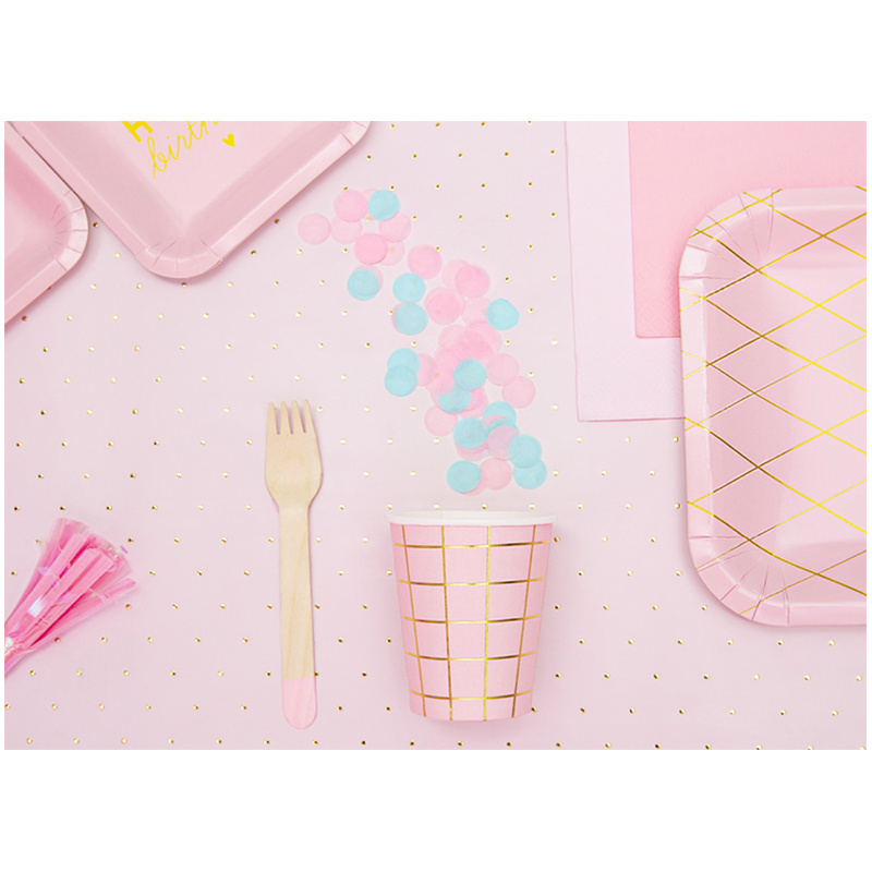 Konfetti Cirklar Ljusblå