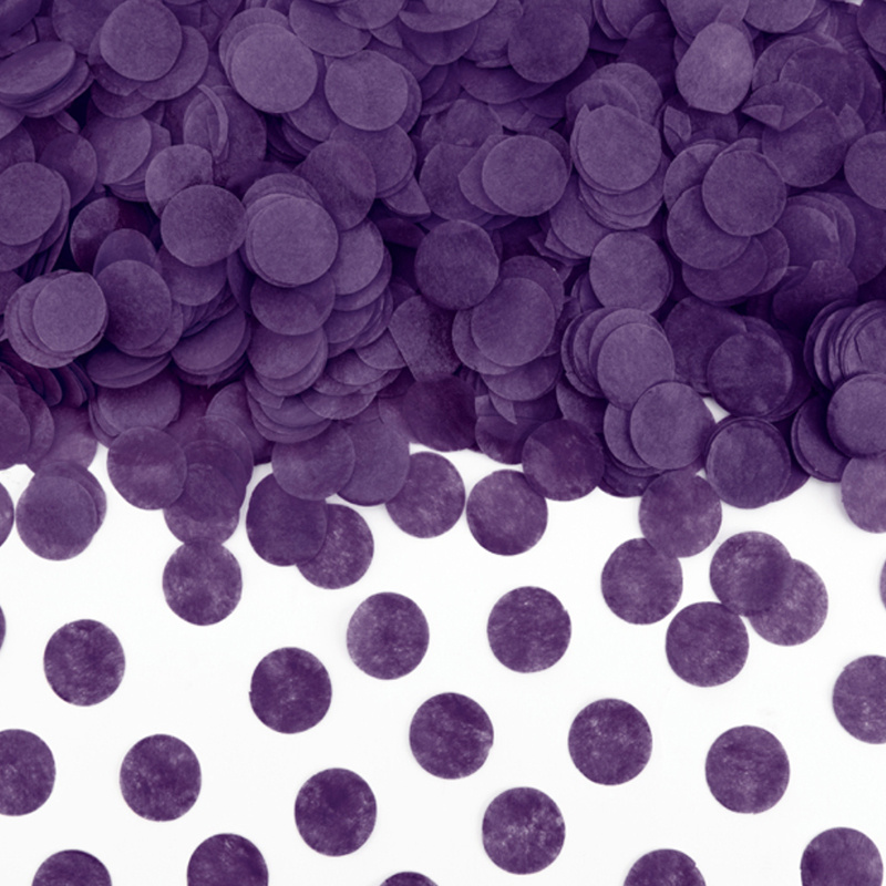 Konfetti Cirklar Mörklila
