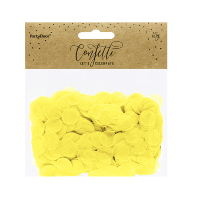 Konfetti Cirklar Gul