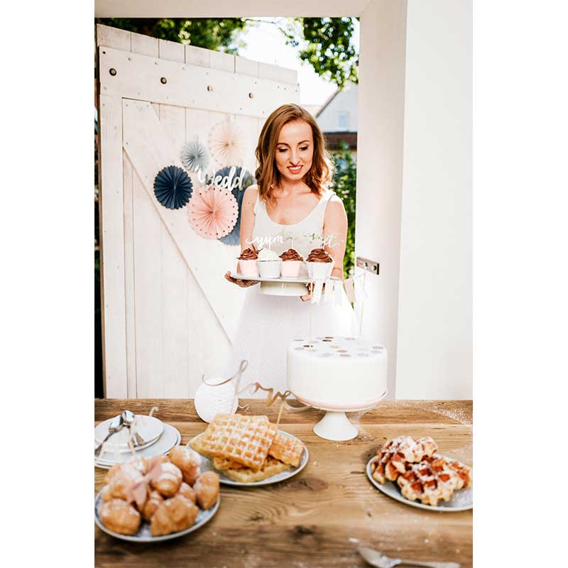 Cake picks Love Silver