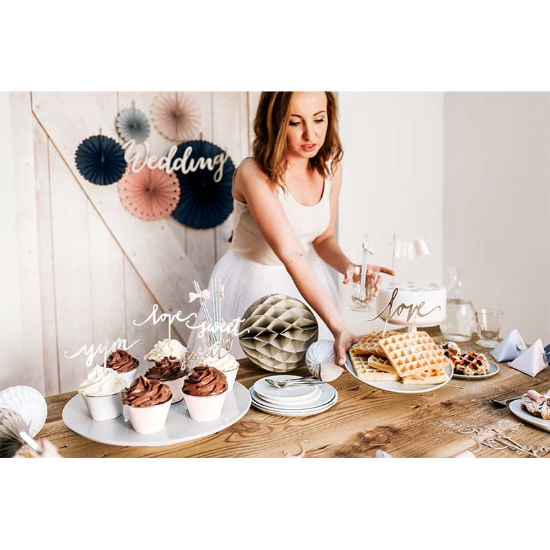 Cake picks Love Silver