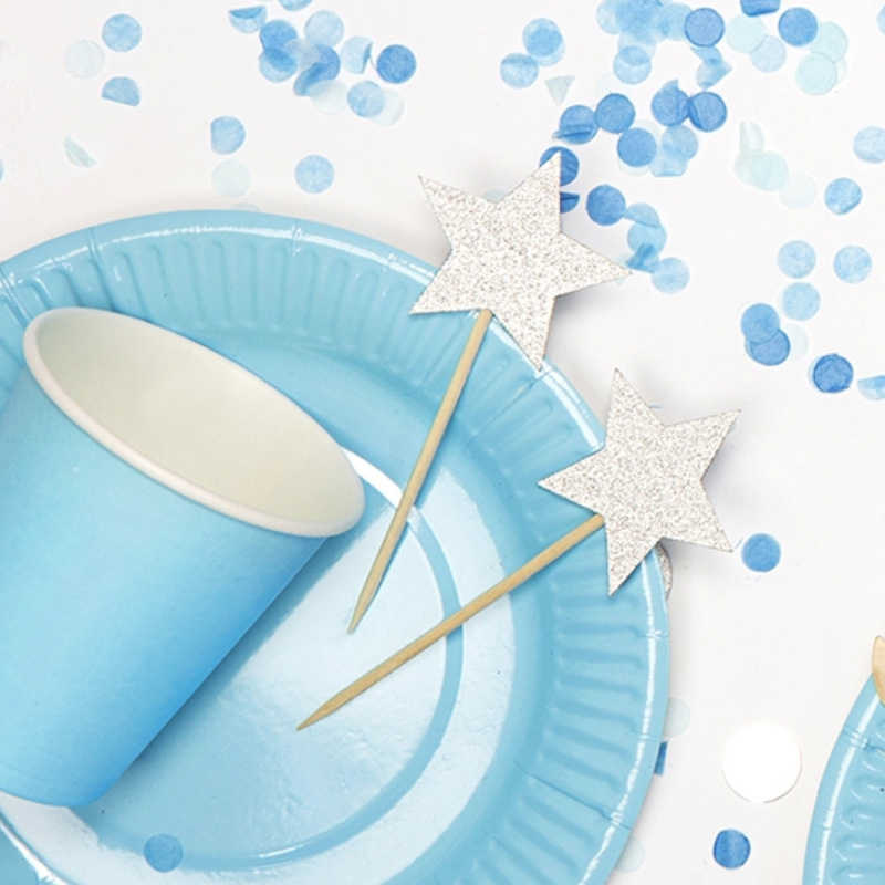 Picks Stjärnor Silver 6-p