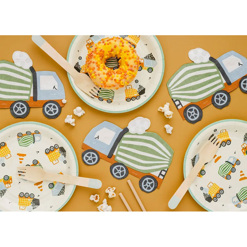 Tårtdekorationer Byggfordon