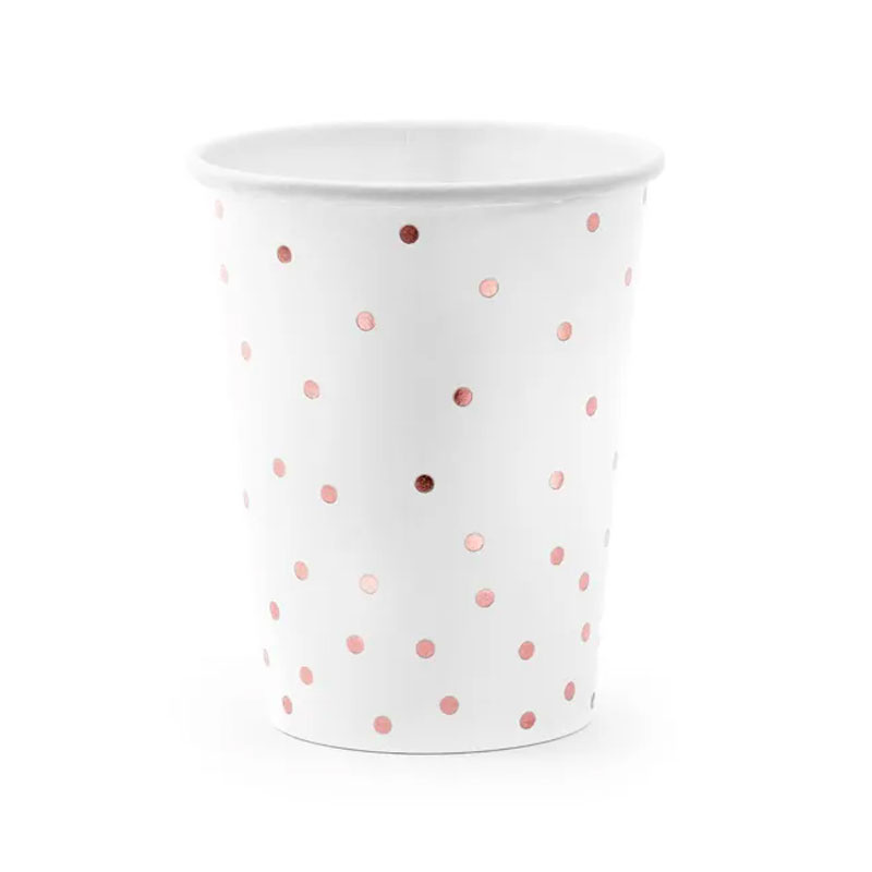 Muggar med prickar Roséguld