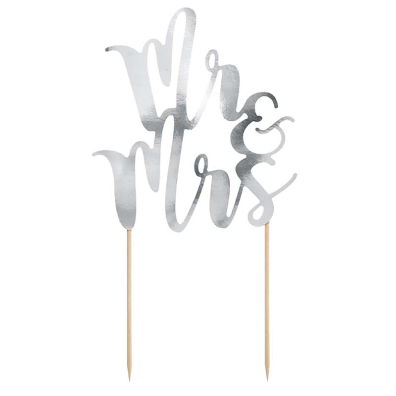 Tårtdekoration Mr & Mrs
