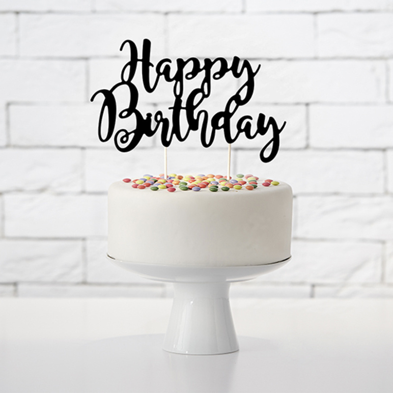 Tårtdekoration Svart HB