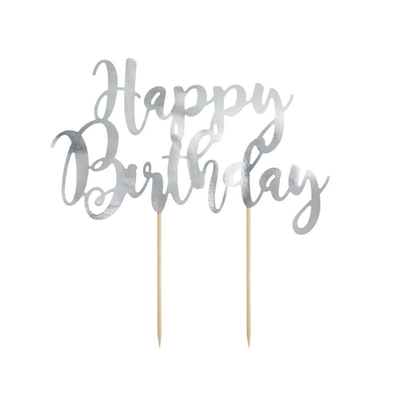 Tårtdekoration Silver HB