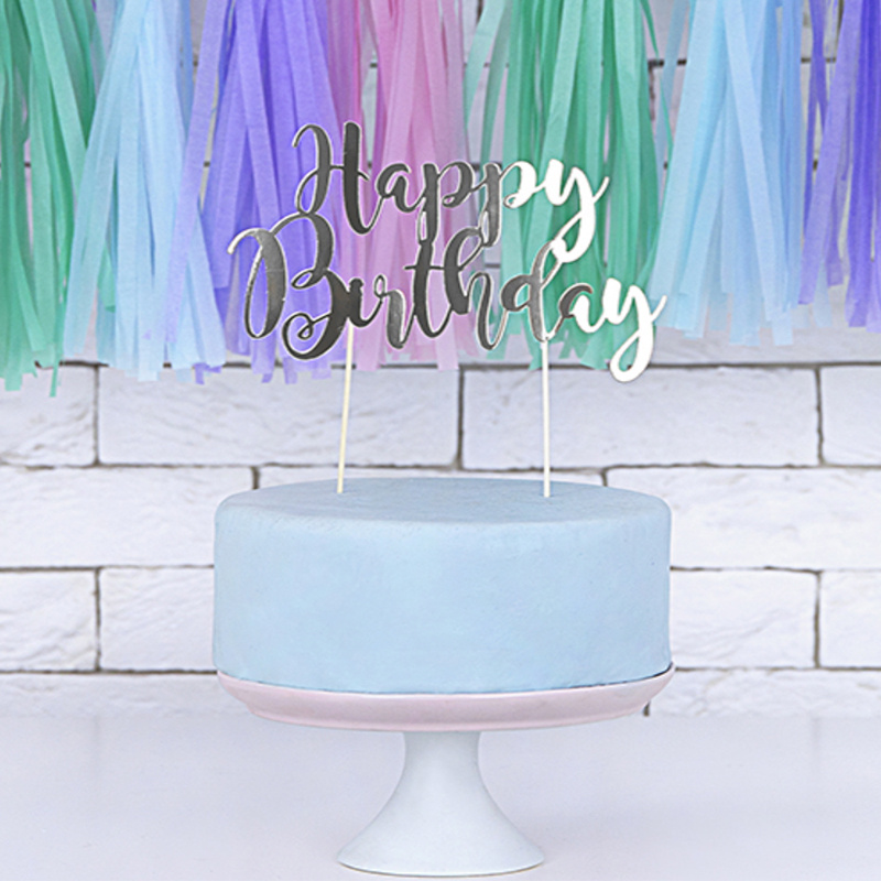 Tårtdekoration Silver HB