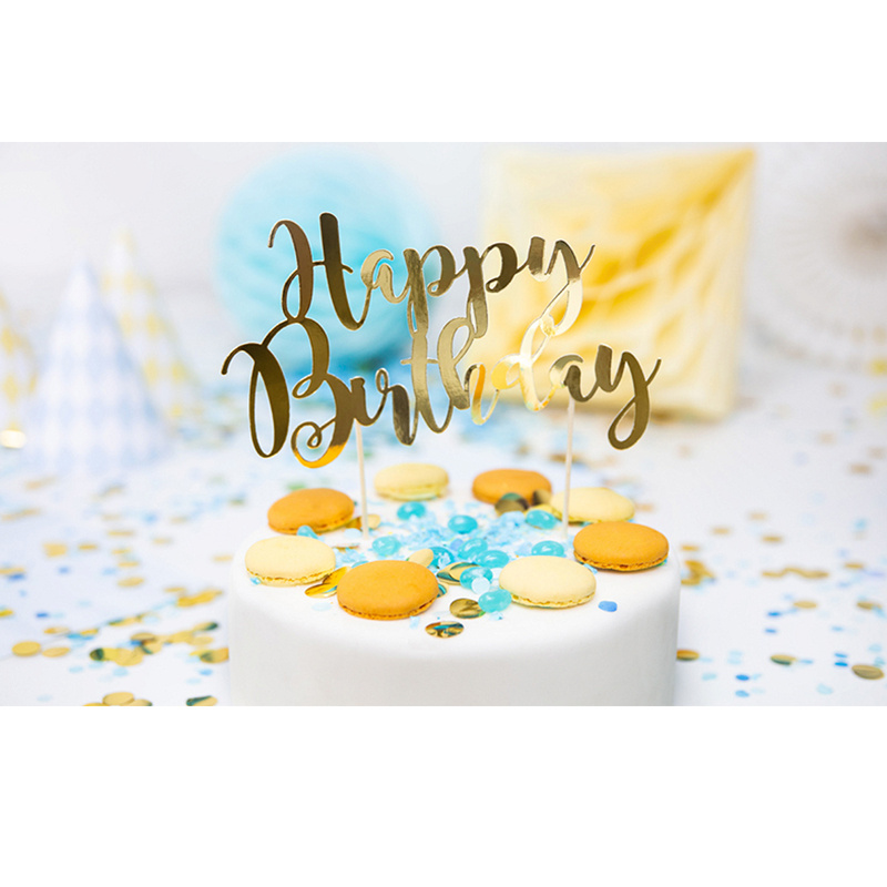 Tårtdekoration Guld HB