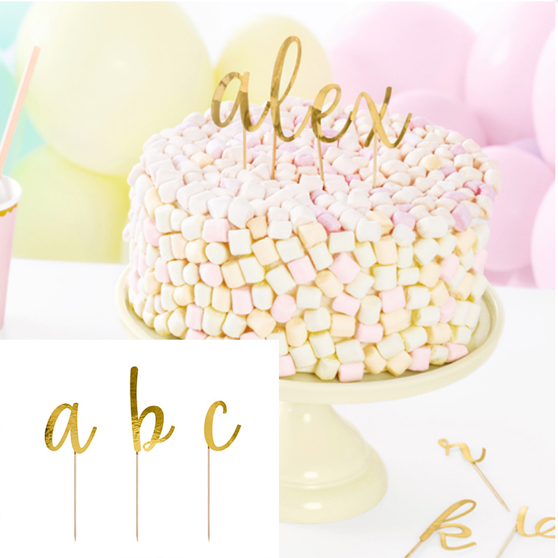 Tårtdekoration Bokstäver